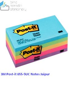 3M Post-it Lengkap murah barang Perlengkapan Kantor 3M Post-it 655-5UC Sticky Note Jaipur 500 Sheets di toko alat tulis grosir Bina Mandiri stationery