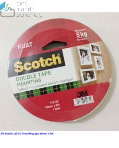 Katalog 3M Scotch harga murah & terjangkau, Image ATK Sekolah SIPLAH 3M Scotch 110-5C Mounting Tape 18mm x 5m harga normal 61500 di Distributor ATK Bina Mandiri Stationery