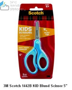 Katalog 3M Scotch harga murah & terjangkau, Image ATK Sekolah SIPLAH 3M Scotch 1442B KID Blund Scissor 5 inch harga normal 23500 di Distributor ATK Bina Mandiri Stationery