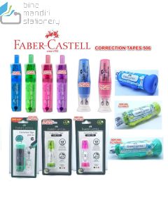 Faber-Castell Correction Tape SR 506 Barrel Green (169463R) Tipex kertas pita koreksi