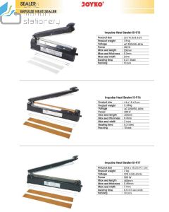 Jual Joyko IS-915 | IS-916 | IS-917 Mesin Sealer Pres Plastik Listrik Impulse Heat Sealer termurah harga grosir Jakarta