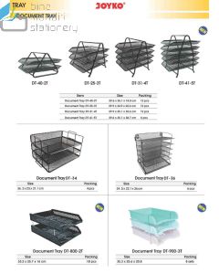 Jual Bak Surat Meja Besi Jaring Susun Joyko Document Tray DT-900-3T terlengkap di toko alat tulis