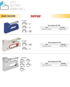 Jual Stapler Tembak Dekorasi Joyko Gun Tacker GT-702 terlengkap di toko alat tulis