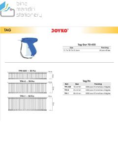 Isi Refill Alat Tembak Label  Joyko Tag Pin TPN-1