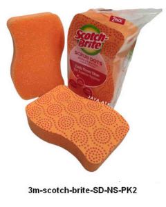 Katalog alat-alat kantor 3M Scotch Brite,  3M Scotch Brite Scrub Dots NS 2Pcs/Pack harga normal 20500 di Supplier Alat Tulis Bina Mandiri Stationery